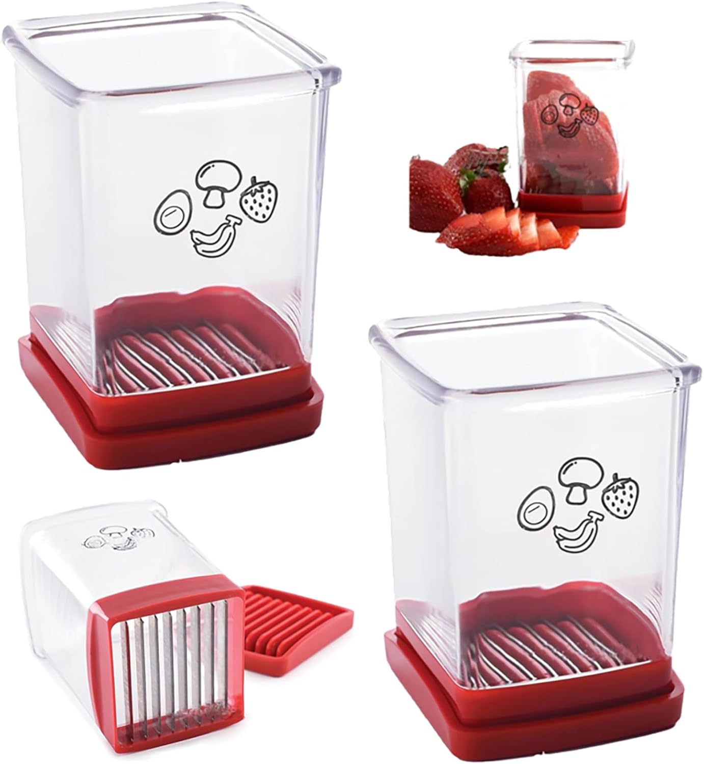 2024 New Fruit and Vegetable Speed Slicer with Push Plate