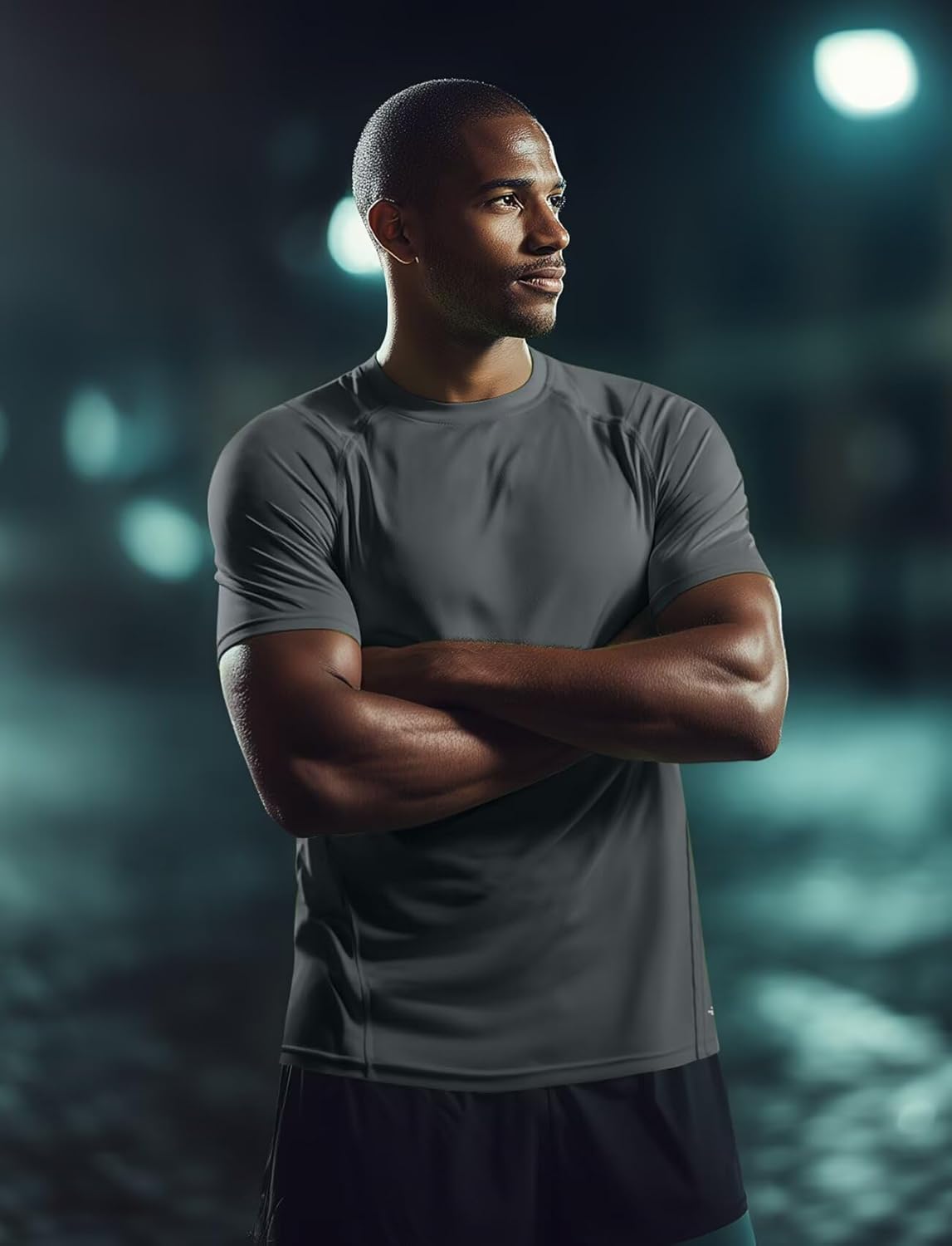 Zengjo Running Shirts for Men Quick Dry Performance T-Shirt Moisture-Wicking Athletic Tee for Gym Workout Training - Image 3