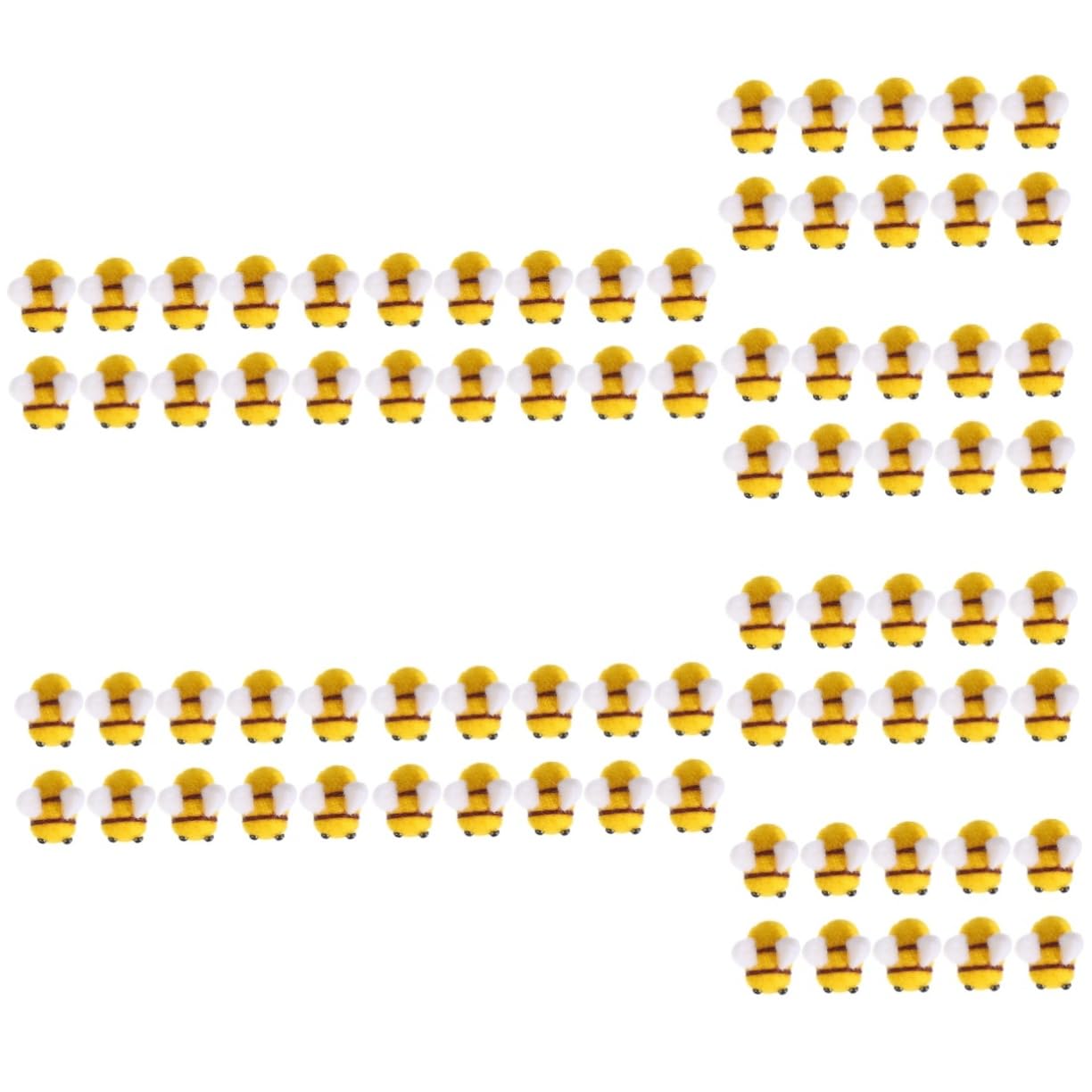 Uonlytech 8 Sätze Wool Felt Bee Bastelset Teiliges Für DIY Partydekoration Umweltfreundliche Filz Bienen Für Kreative Bastelprojekte Für Geschenkideen 20 Stück * 8