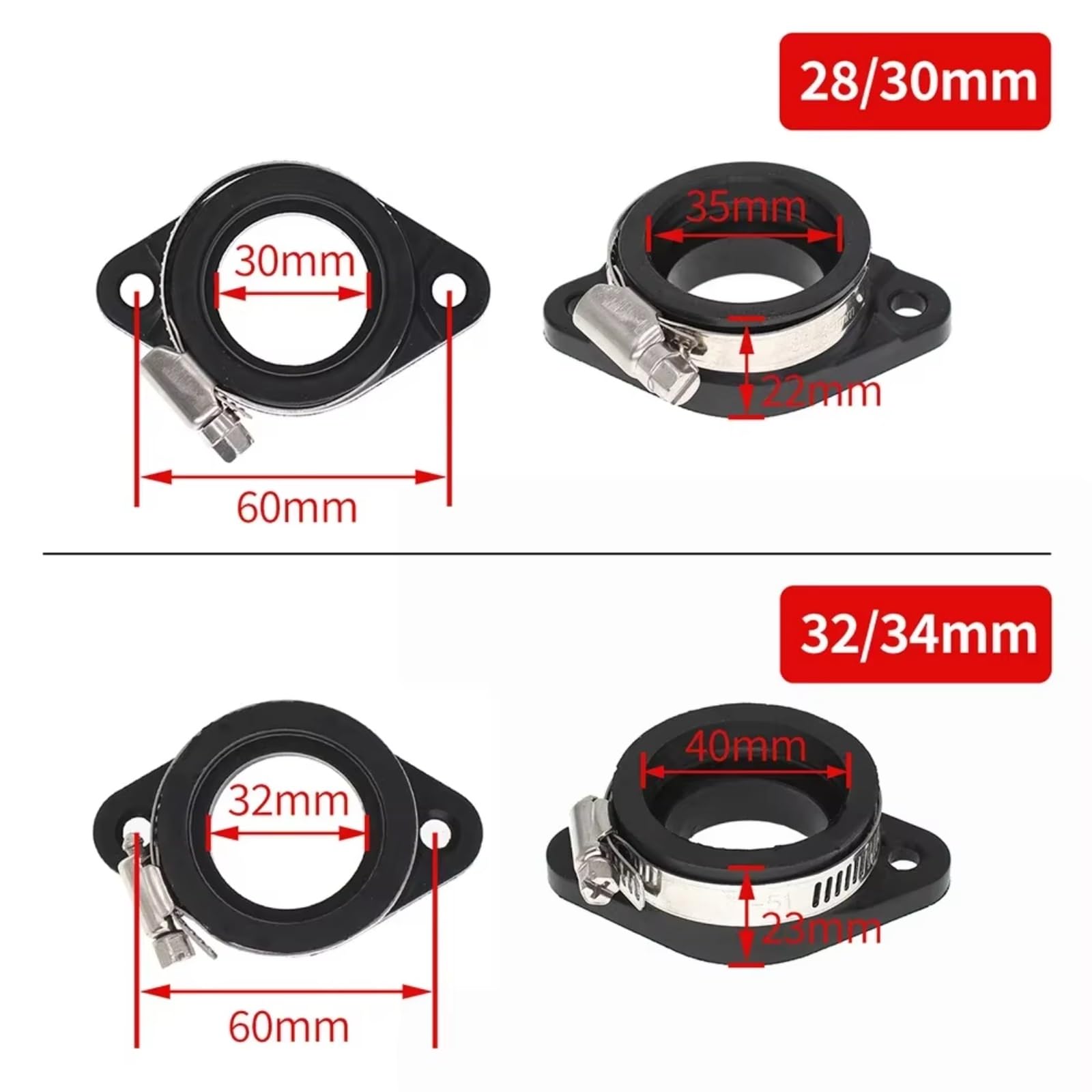 Général Adaptateur De Collecteur D'admission De Carburateur 35 Mm Et