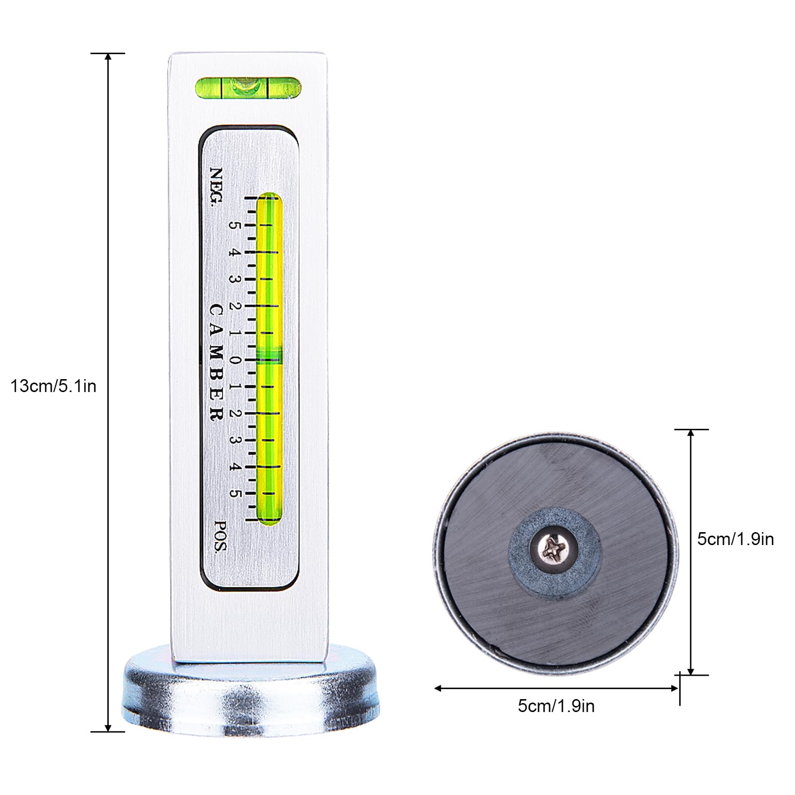 Car Magnetic Alignment Crash Gauge Car Axle Measurement Car Track Case Adjustment Camber Castor Strut Adjustment Tool Wheel Alignment Gauge Axle Measuring Device for Universal Car Trucks