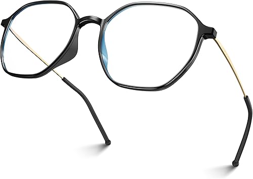 Miniatura 7 de VISOONE Marco de lentes ligeros TR90 con bloqueo de luz azul con protección ocular antirreflejos para mujeres y hombres RANE