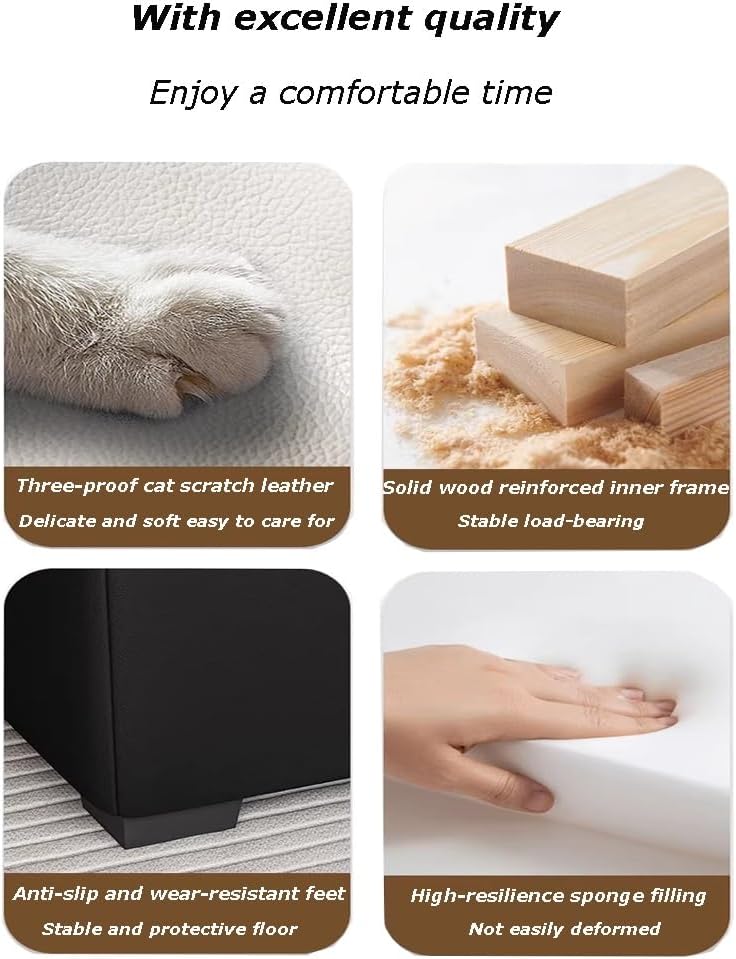 Storage Benches End of Bed Bench Large Upholstered Storage Ottoman Leather Window Bench with Storage Shoe Cabinet Bench for Bedroom Entryway Closet(Light Blue,40x40x40cm)