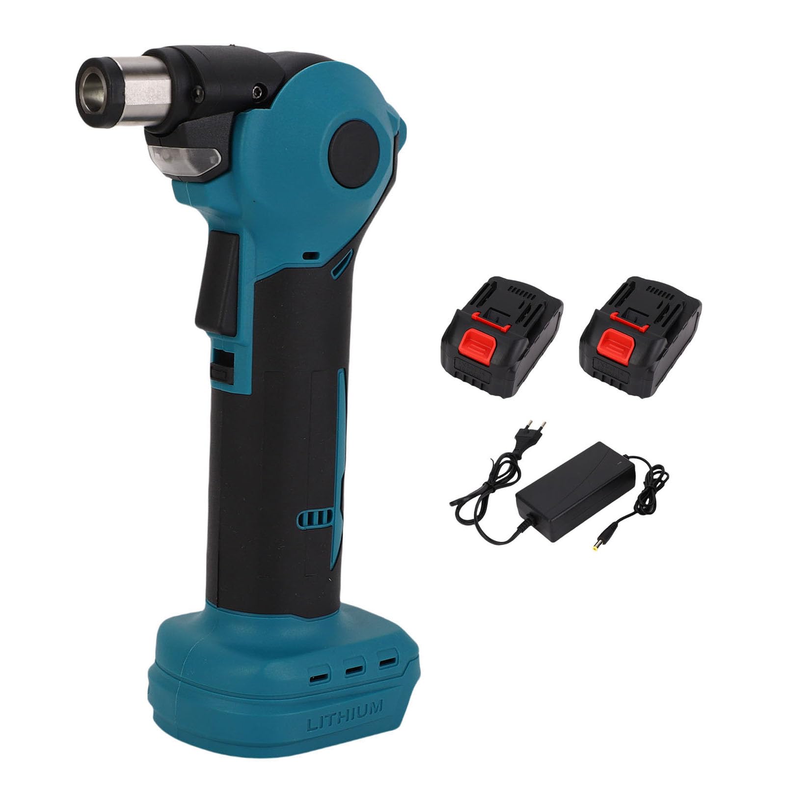 WINH 0-90 Grados de Pistola Ajustable para Clavos de Palma, Uñas de Uñas Martillo de Profesional Potente 14000r/min para Enmarcar (Enchufe de la UE)