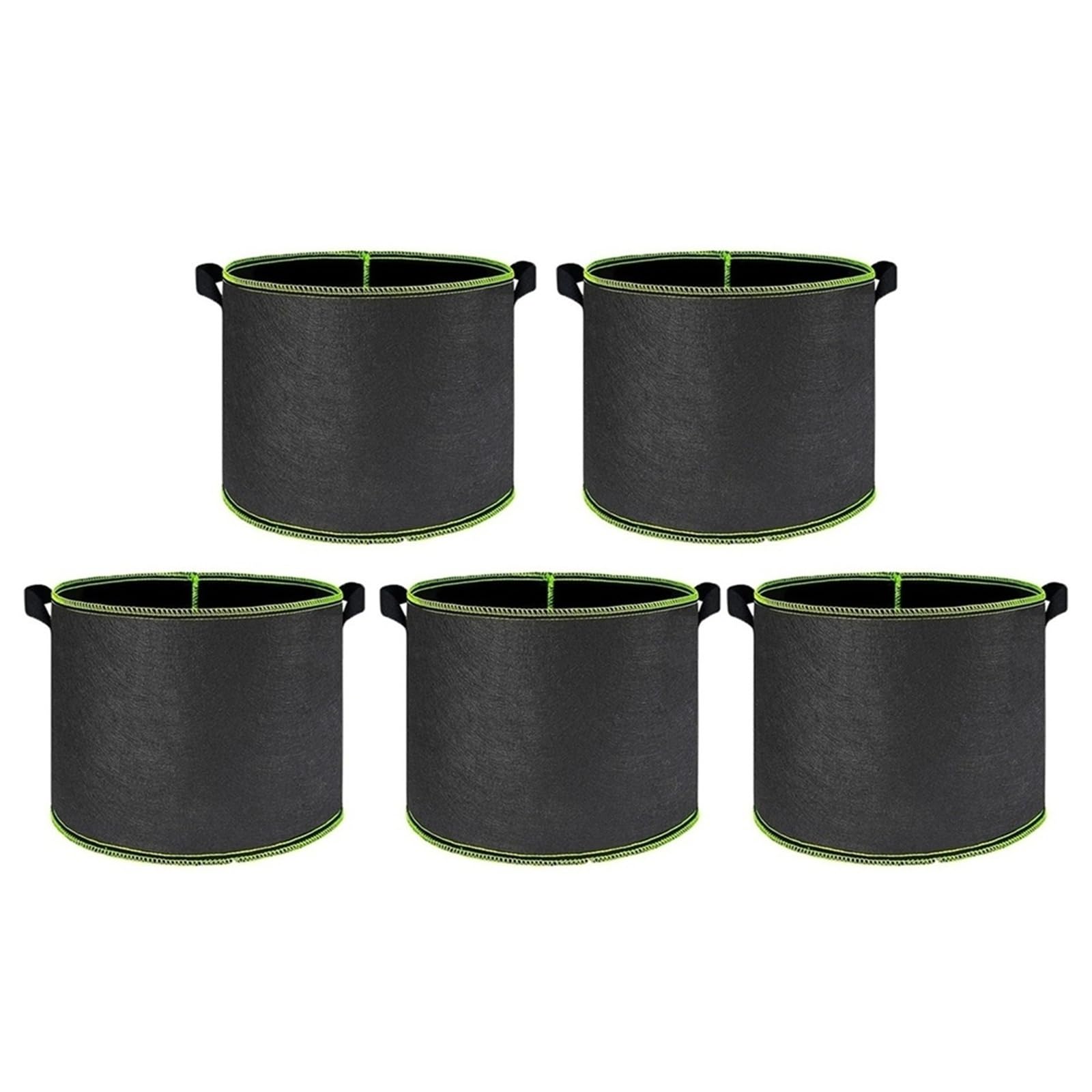 Stofftopf Verdickte Vlies-Wachstumsbeutel | For Gemüseblumenpflanzen 2/3/5/7/10 Gal(5PCS,7 Gallon 35x30cm)