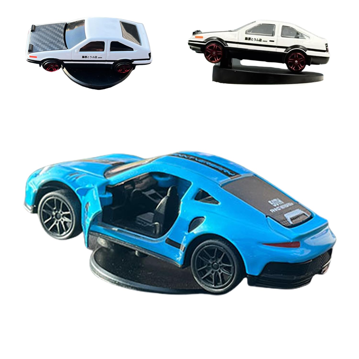 SUEDOUS Dash Drift Car Ornament, Dashboard Drift Car, Drift Car for Dashboard, Alloy Car Model Drift Tail Spin Car Ornament, Car Interior Decoration Model Cars Ornament Gift (014)