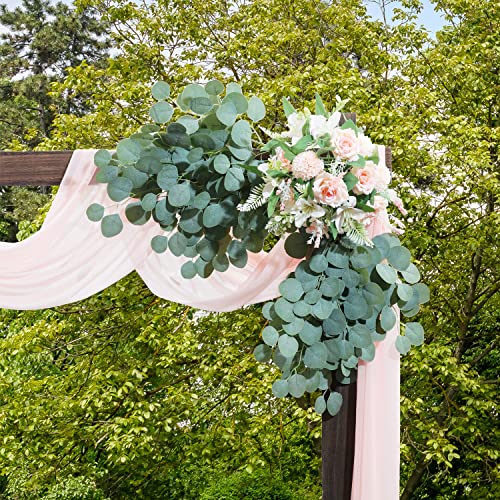 Shuotao 5Pcs Artificial Plants Silk Eucalyptus Leaves Greenery Stems Tall 29.5" Eucalyptus Stems Branches Diy Floral Arrangement Decoration, Indoor Home Wedding Decor #TOP3