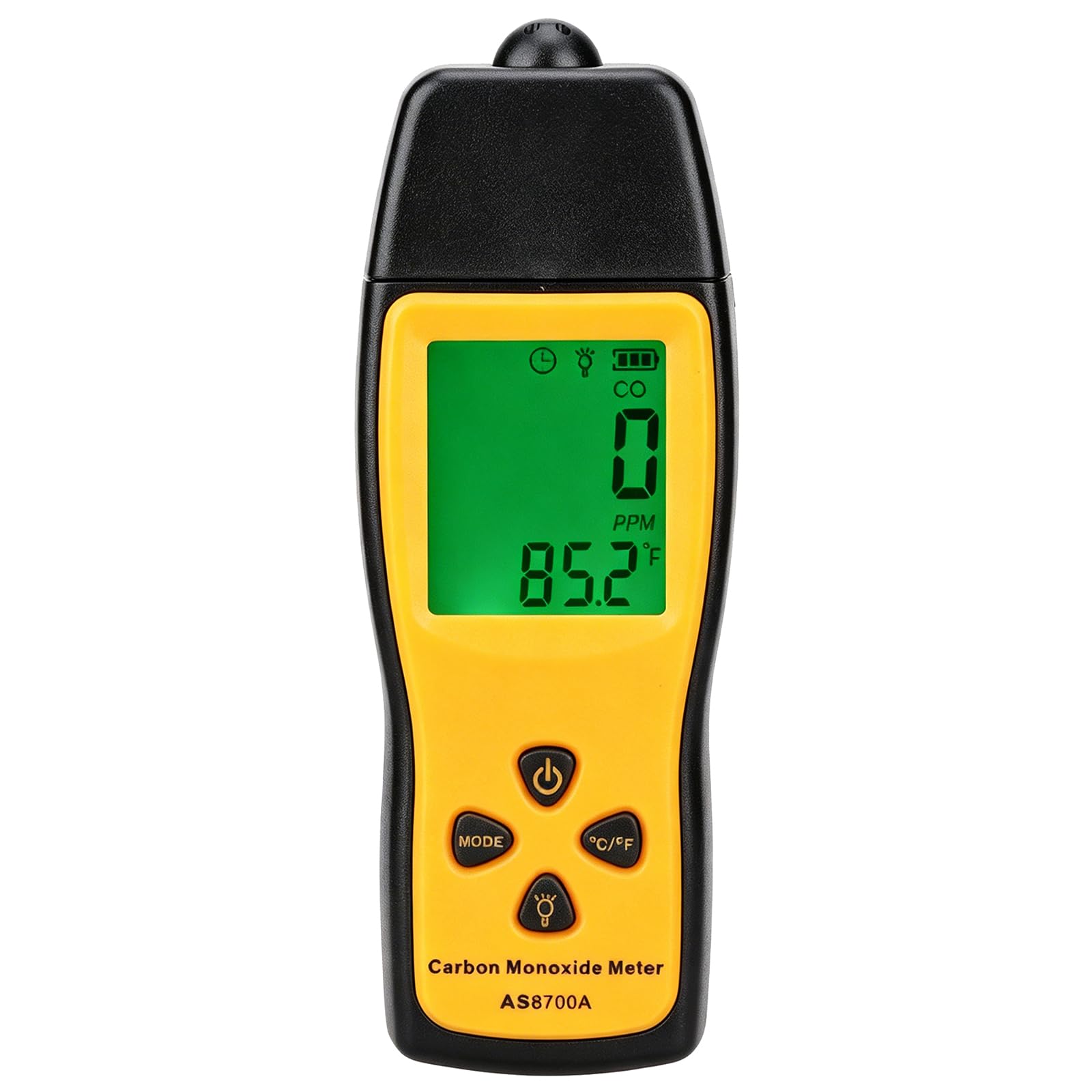 Medidor de CO/Monóxido de Carbono, Detector Y Comprobador de Monóxido de Carbono Portátil de Alta Precisión, Monitor Portátil de Fugas de Gas CO para Talleres Y Habitaciones, 0～1000ppm
