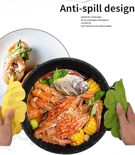 Miniatura 6 de 4 alfombrillas de silicona para ollas de silicona para ollas y sartenes calientes. Tapetes resistentes al calor para mesas, manteles individuales,