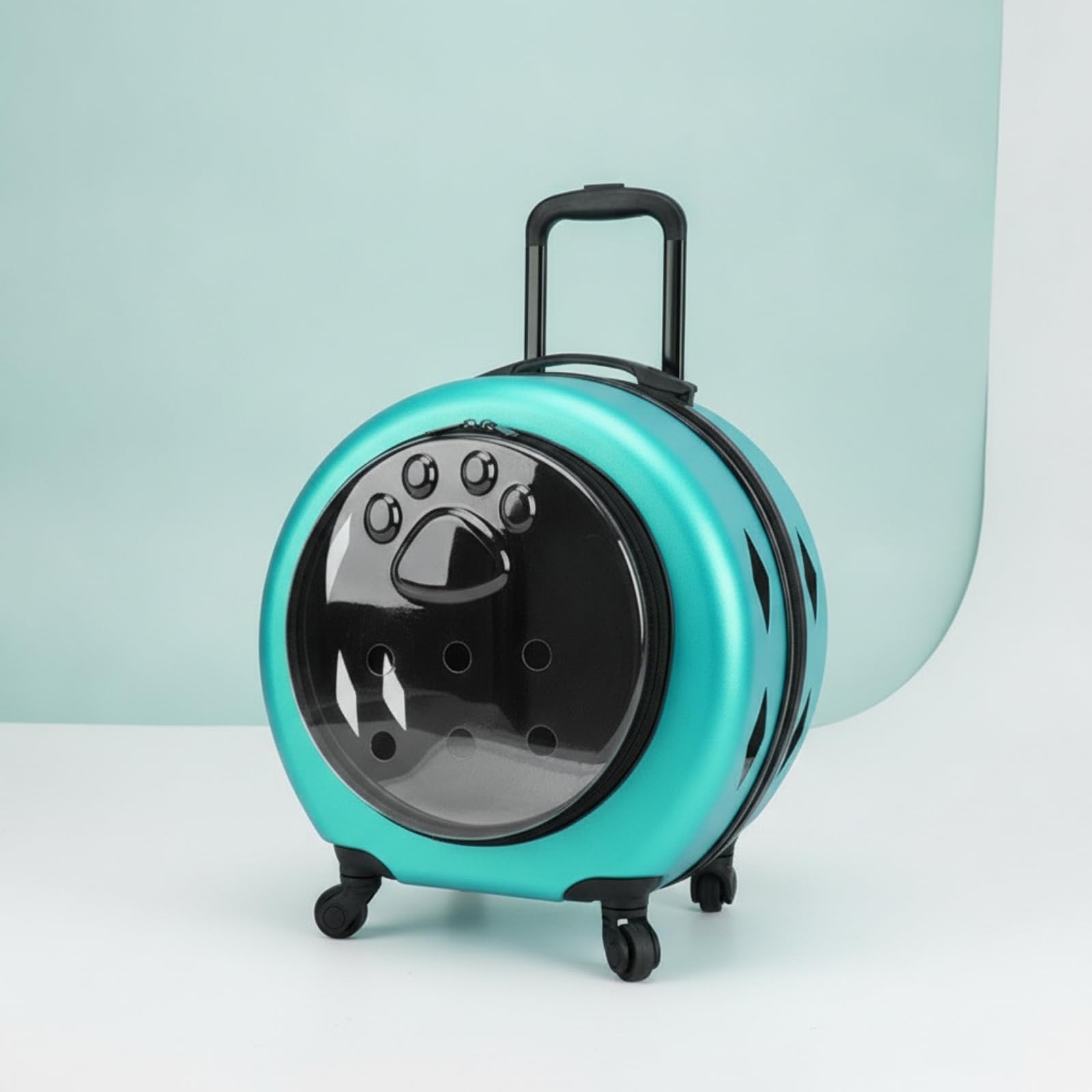 rockible Transportín con Ruedas Amplio Transportín con Asa Telescópica Reforzado para s Pequeños, Viajes, Amarillo