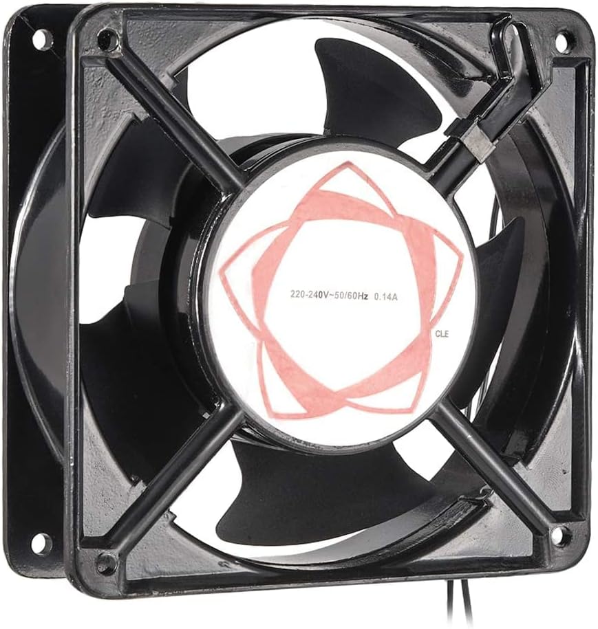 iHaospace Cooling Fan 120mm x 120mm x 38mm DP200A AC 220-240V 0.14A Dual Ball Bearings