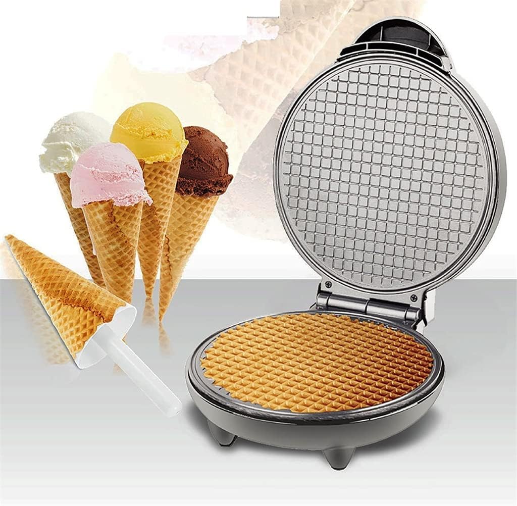 Electric Crispy Egg Roll Maker Omelet Sandwich Iron Crepe Baking Pan Waffle Pancake Oven DIY Ice Cream Cone Machine