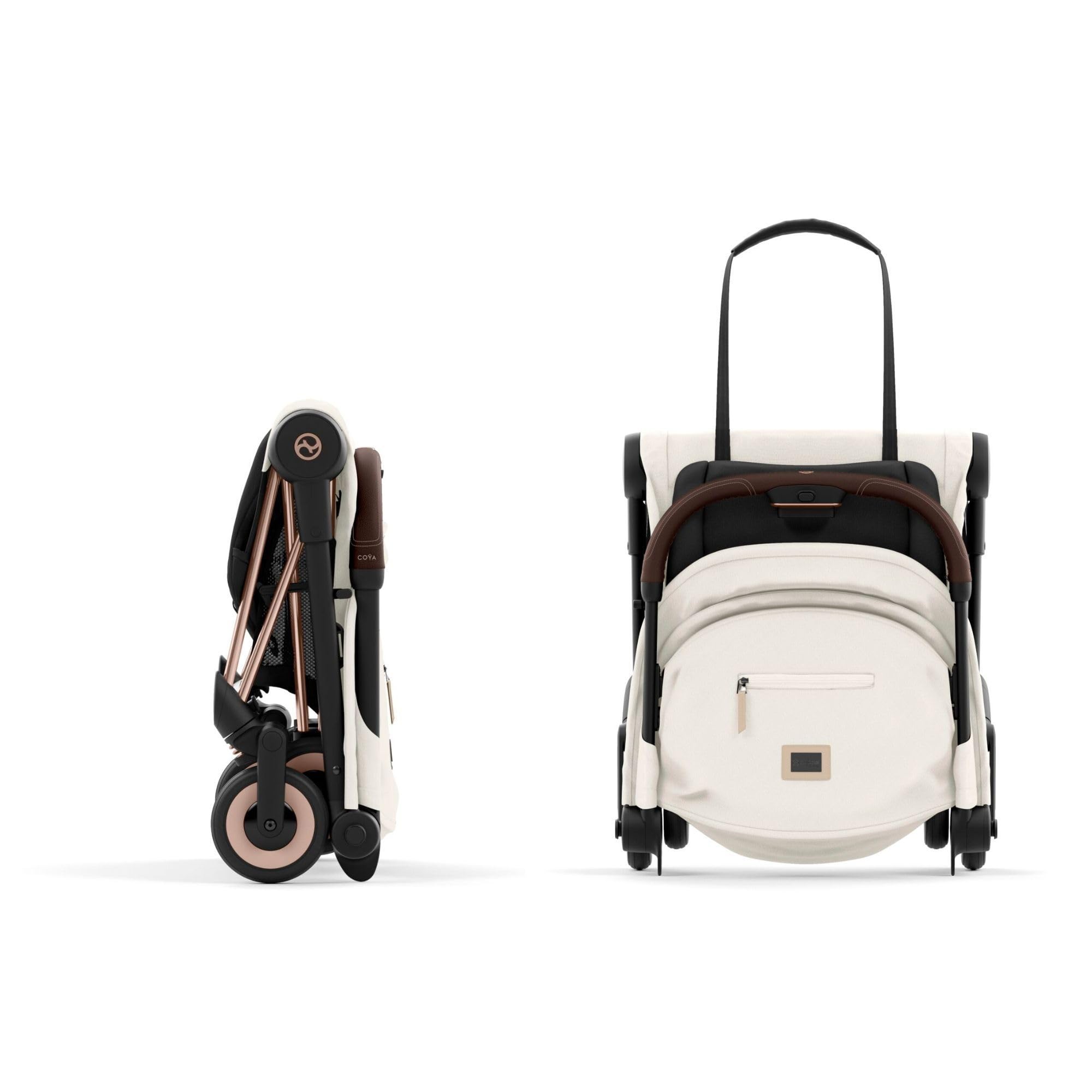Poussette compacte Coya Off White châssis Rosegold - Cybex