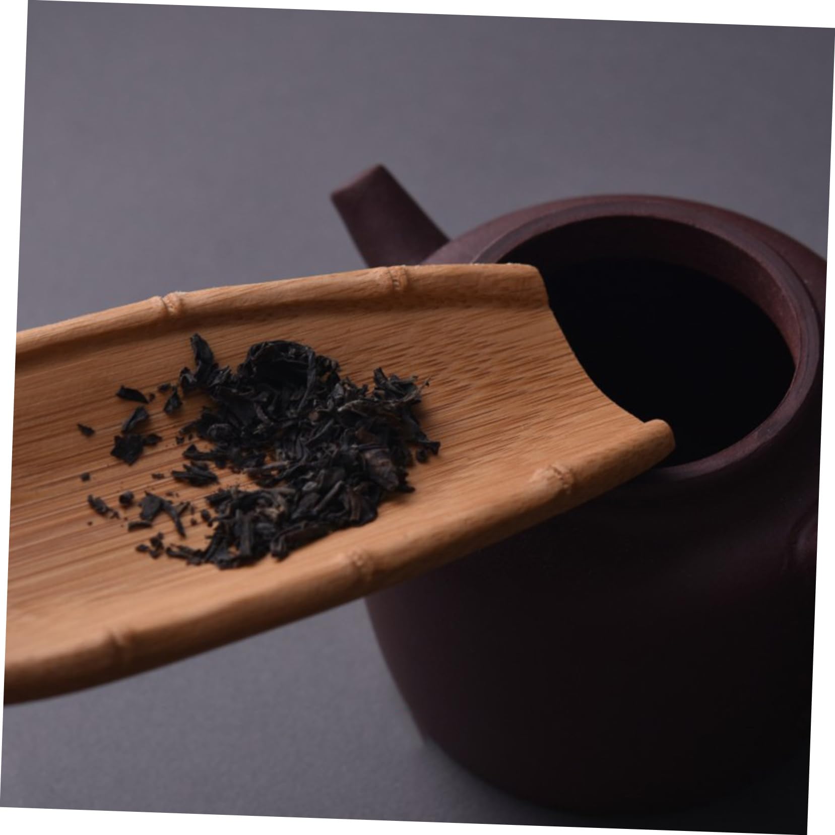 VOSAREA 2pcs Natural Tea Shovel Scoop Practical Accessory for Home Office and Tearoom for Tea Flour Workmanship