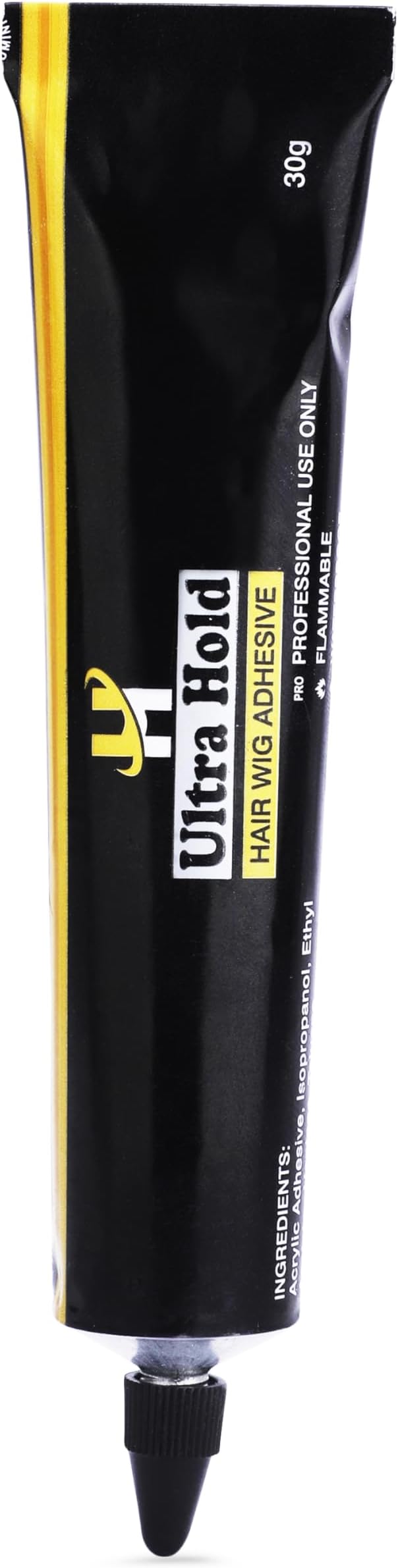 Ultra Hold Adhesive Glue Tube for Hair Patch & Wig (30gm) | Strong Waterproof Hair Patch Glue for Men & Women | Long Lasting Hold 3-5 Weeks | Skin Friendly Hair Extension Glue