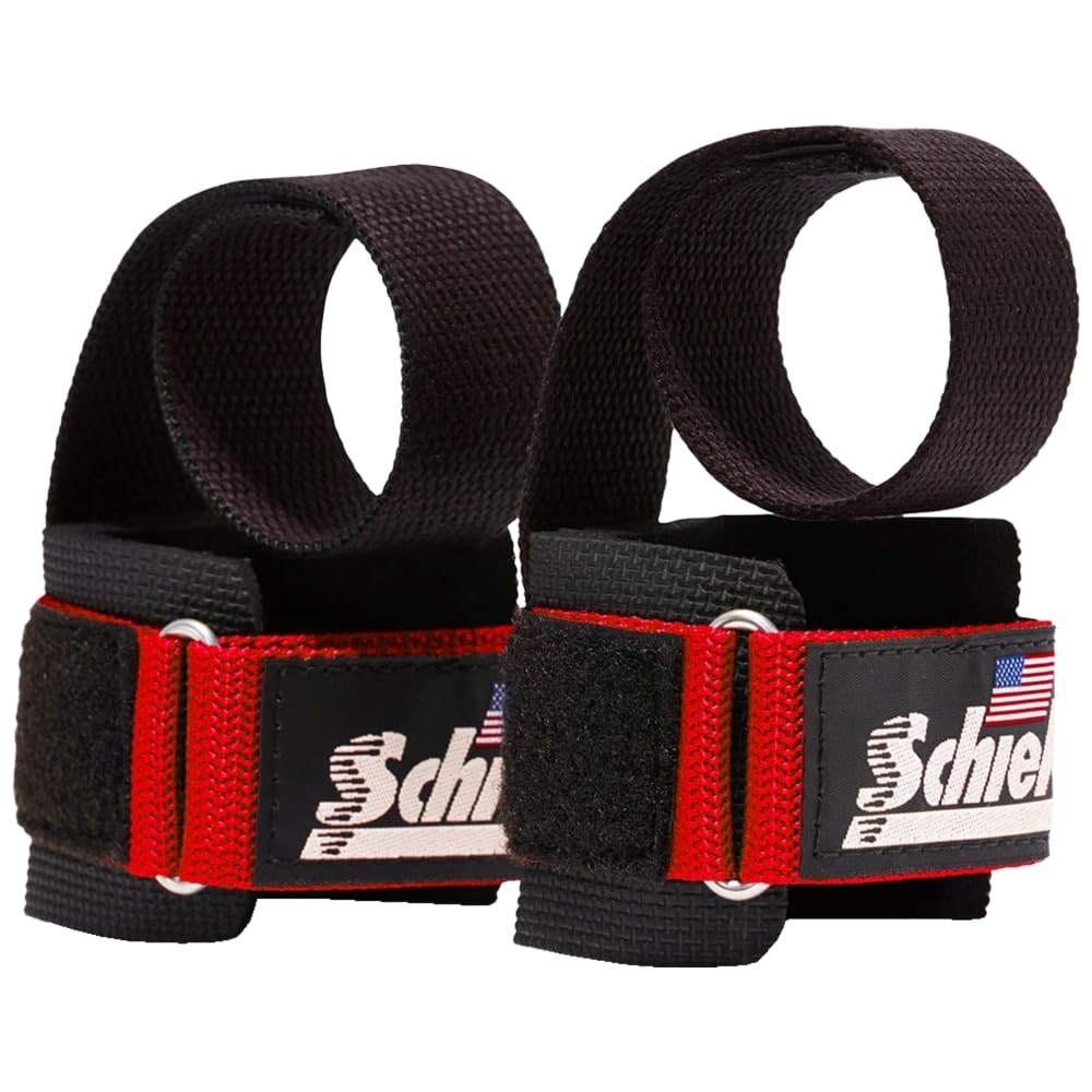 Schiek Power Lifting Straps - Red-image-2