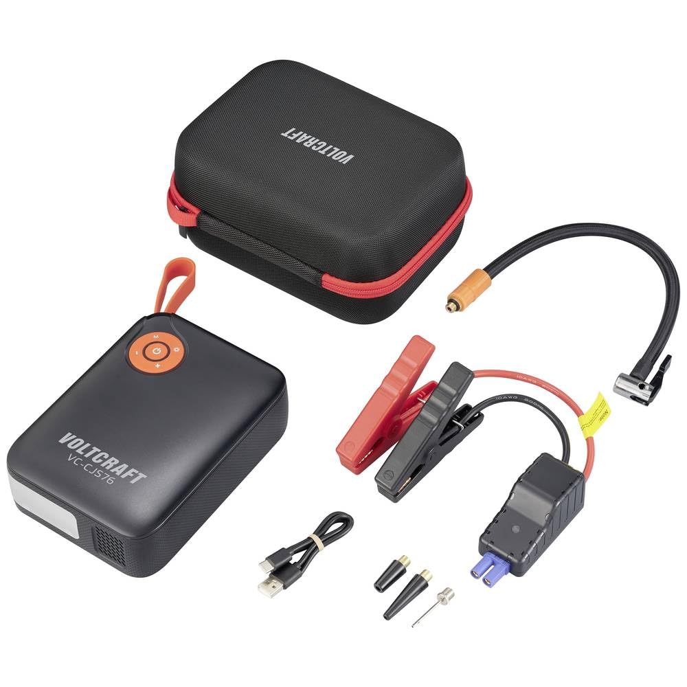 VOLTCRAFT Sistema di accensione rapido VC-CJS76 VC-16024485 Corrente d'avviamento ausiliaria (12 V)=300 A 2 x Uscita 12