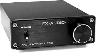 FX-AUDIO- FX202A/FX-36A PRO『ブラック』TDA7492PEデジタルアンプIC搭載 ステレオパワーアンプ