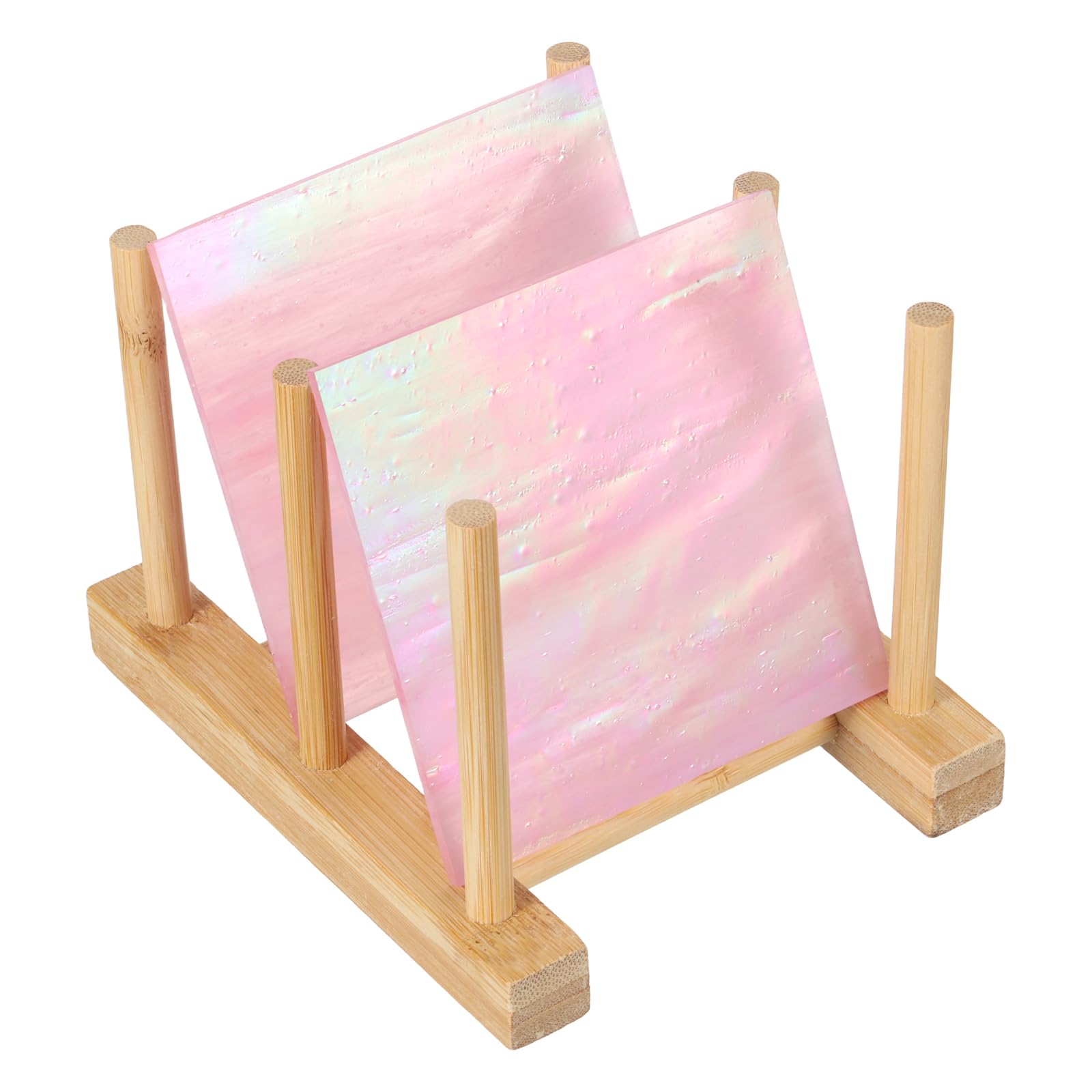 PATIKIL 4 x 4 Inch Transparent Stained Glass Sheets