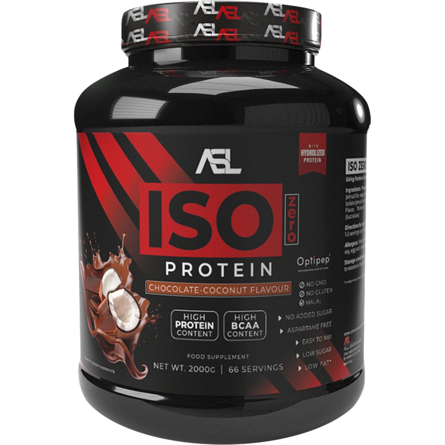 Iso Zero Protein, 2000 g, gusto chocolate-coconut