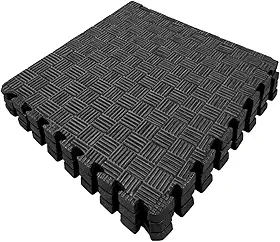 Kit Tatame EVA Premium 50x50cm 1cm Espessura Antiderrapante – Tapete Academia, Crossfit, Lutas, Yoga e Área Infantil – Encaixe Intertravado (4, 8 ou 12 Peças)