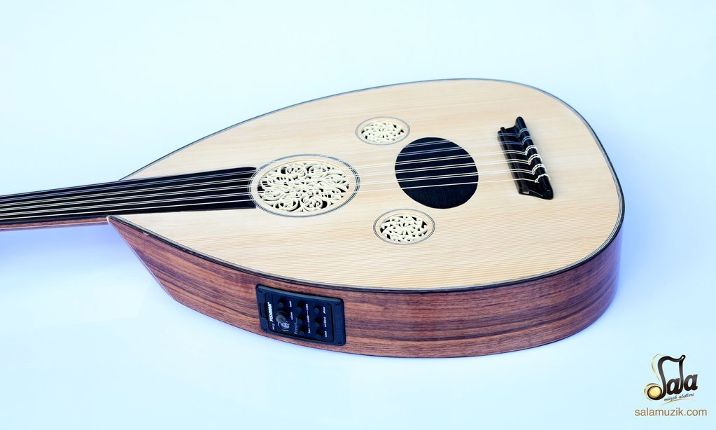 Turkish Professional Half Cut Electric Oud Ud String Instrument OUDE #4 - Image 5