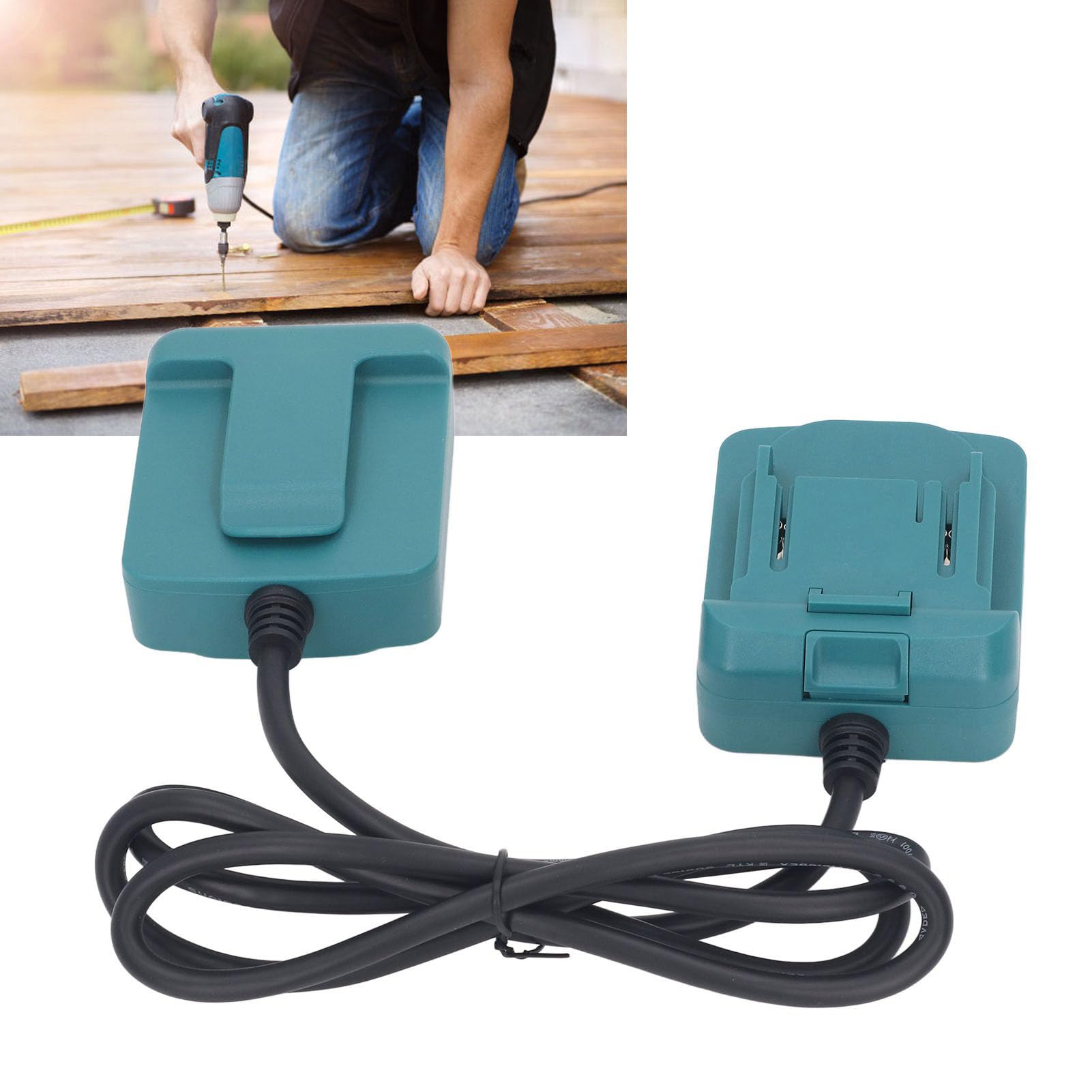 Adaptateur de batterie Outil de câble d'extension pour batterie lithium-ion à 5 broches pour convertisseur de batterie d'outil électrique de la série