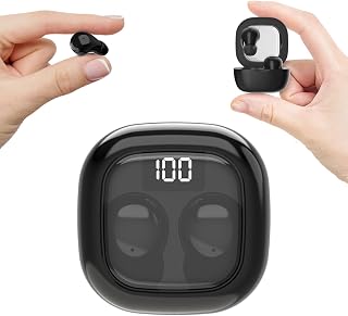 Invisible Mini Sleep Earbuds Ear Buds for Side Sleepers Sleeping, Small Ears Canals Women Wireless Bluetooth Low Profile Smallest Disgused Tiny Micro Discreet Hidden Earbuds Headphones for Work