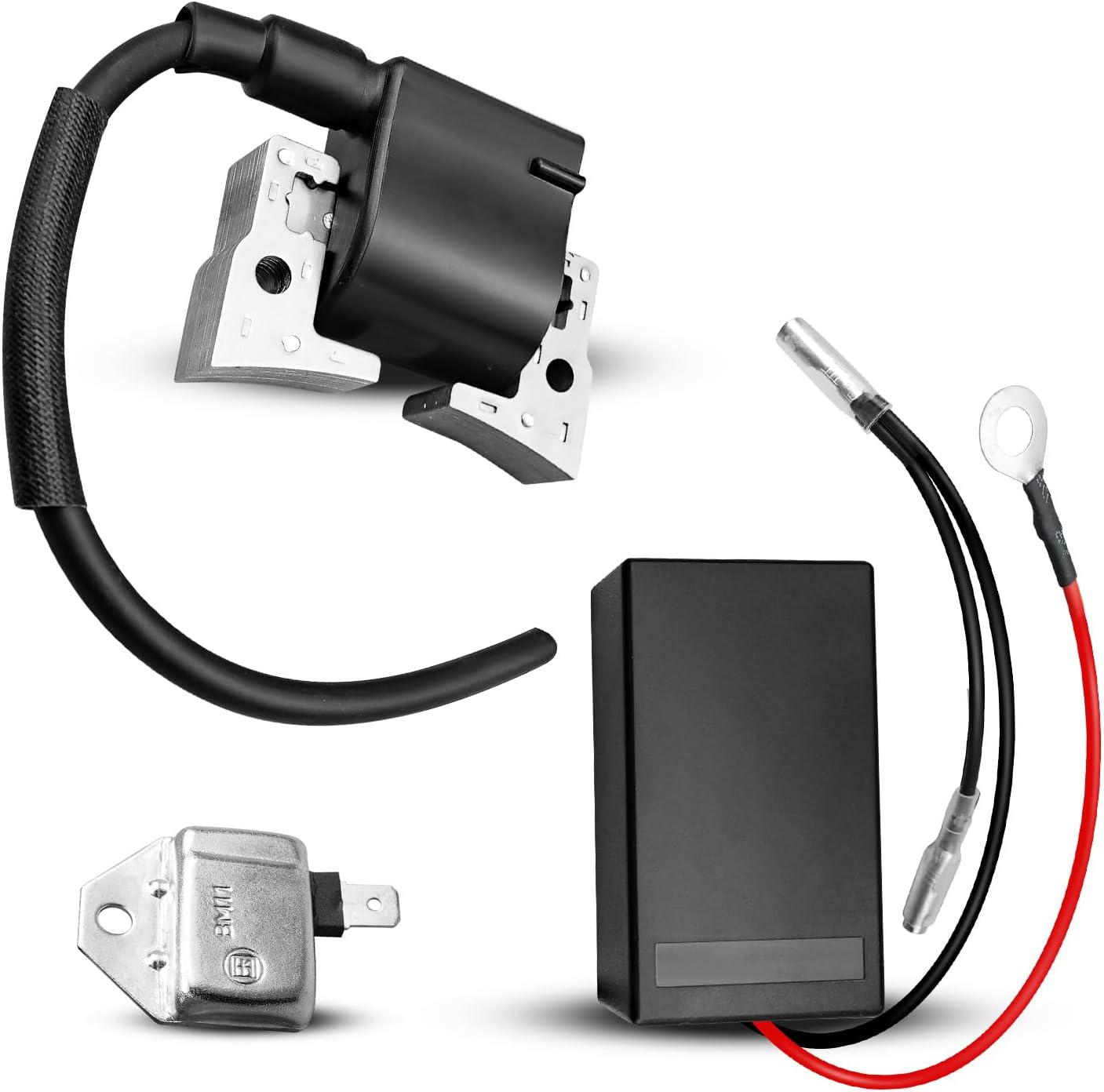 Ignition Coil with Limiter Ignition Module Fit for Kawasaki FE290D FE350D Club Car Golf Cart DS Replace 101909201 1019094-01 21119-2161