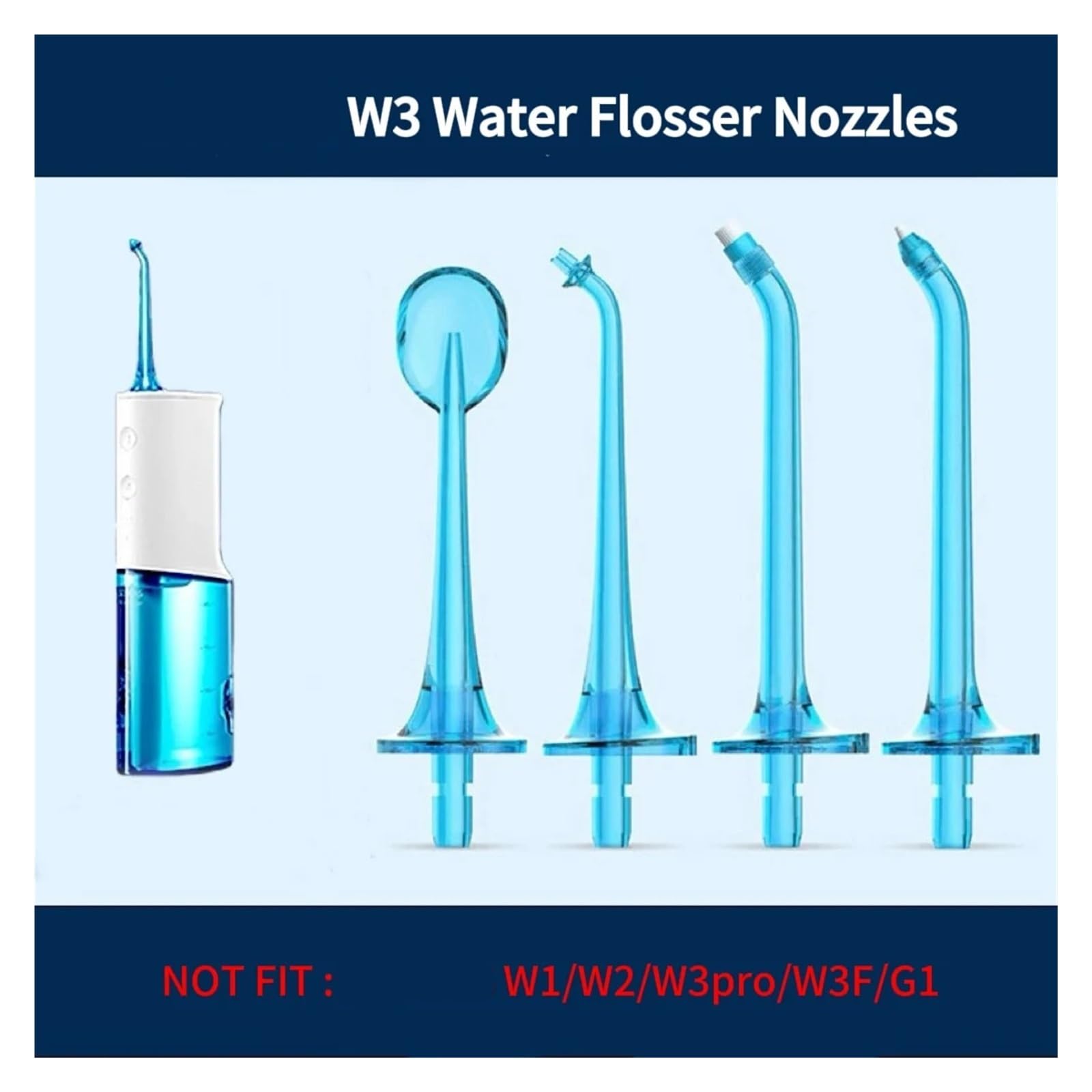 Compatibile Con Gli Ugelli For Idropulsore SOOCAS W3 Piezas del regador oral | Punte di ricambio, for irrigatore SOOCAS W3, stile originale, drop-in