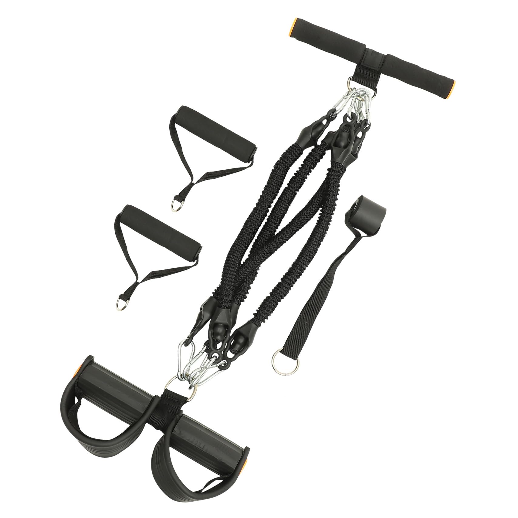 Cabilock Corda Elastica per Addominali con Pedale Resistente per Esercizi di Fitness Casa Fascia Elastica Multifunzionale per Allenamento e Tonificazione senza Logo Design Traspirante e