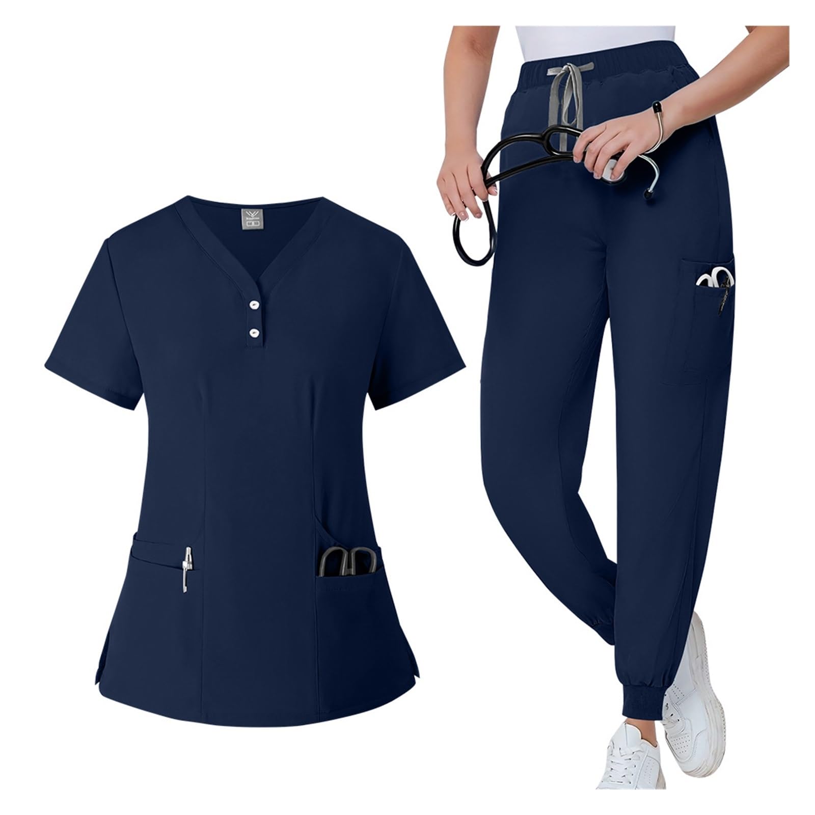 Pflege Kleidung Dehnbare, schnelltrocknende OP-Kittel for Ärzte, Bürsten, Uniformen, Krankenschwesteruniformen, Arbeitskleidung, Damenanzüge