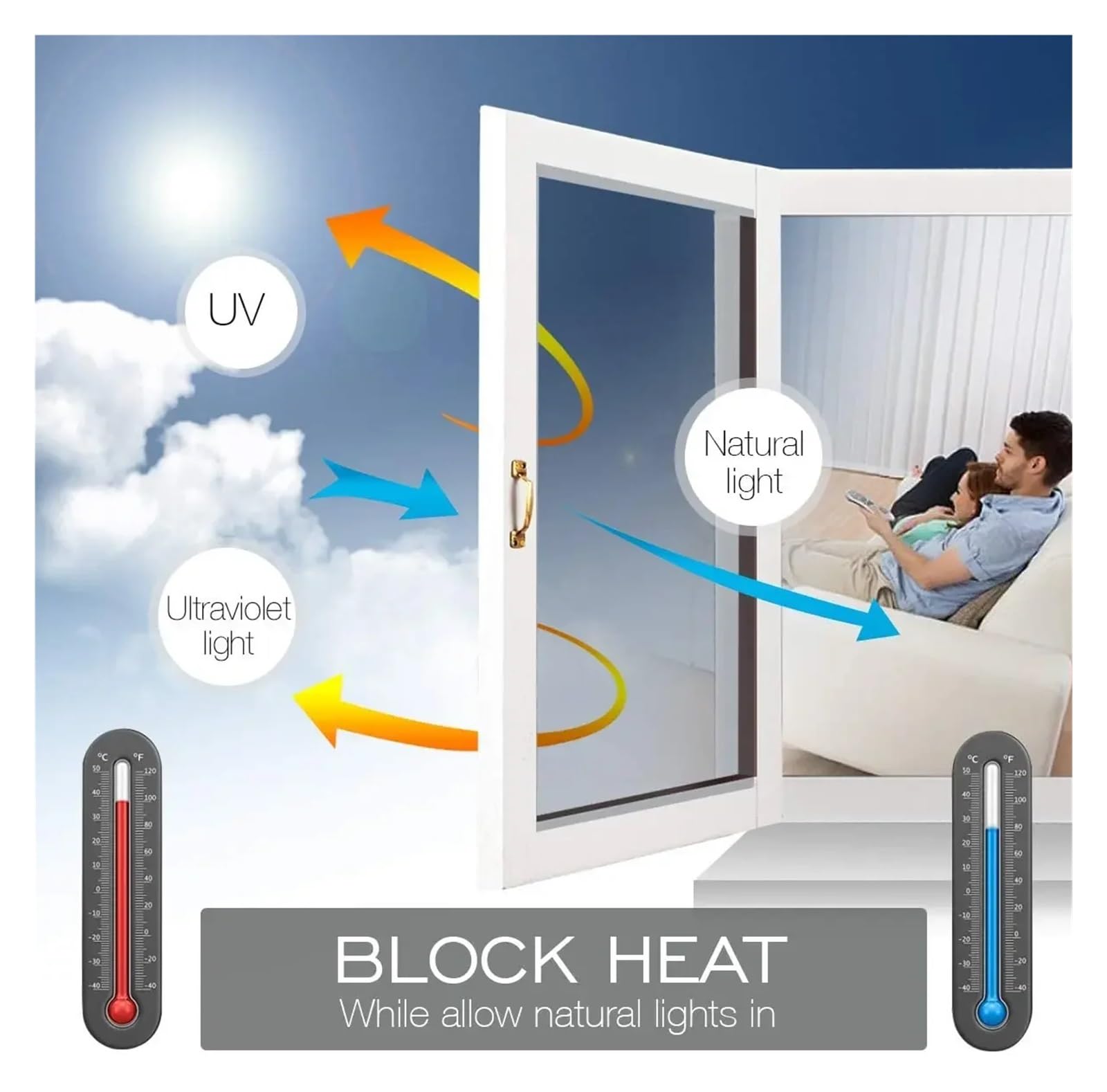 Pellicola Per Vetri YMYNY, Effetto Specchio Unidirezionale, Adesiva Per Vetri Protezione Solare Anti Uv Argento 90x1995 Cm 87856829