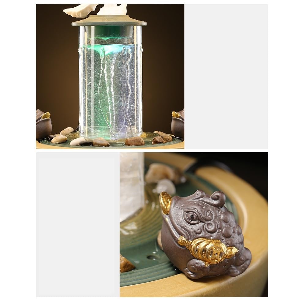 Fuentes de Agua de Interior Fuente de sobremesa con Agua Corriente, decoración de Oficina, Fuente de rocalla, circulación, hogar, Sala de Estar, Fuente de Escritorio Fuente de Mesa