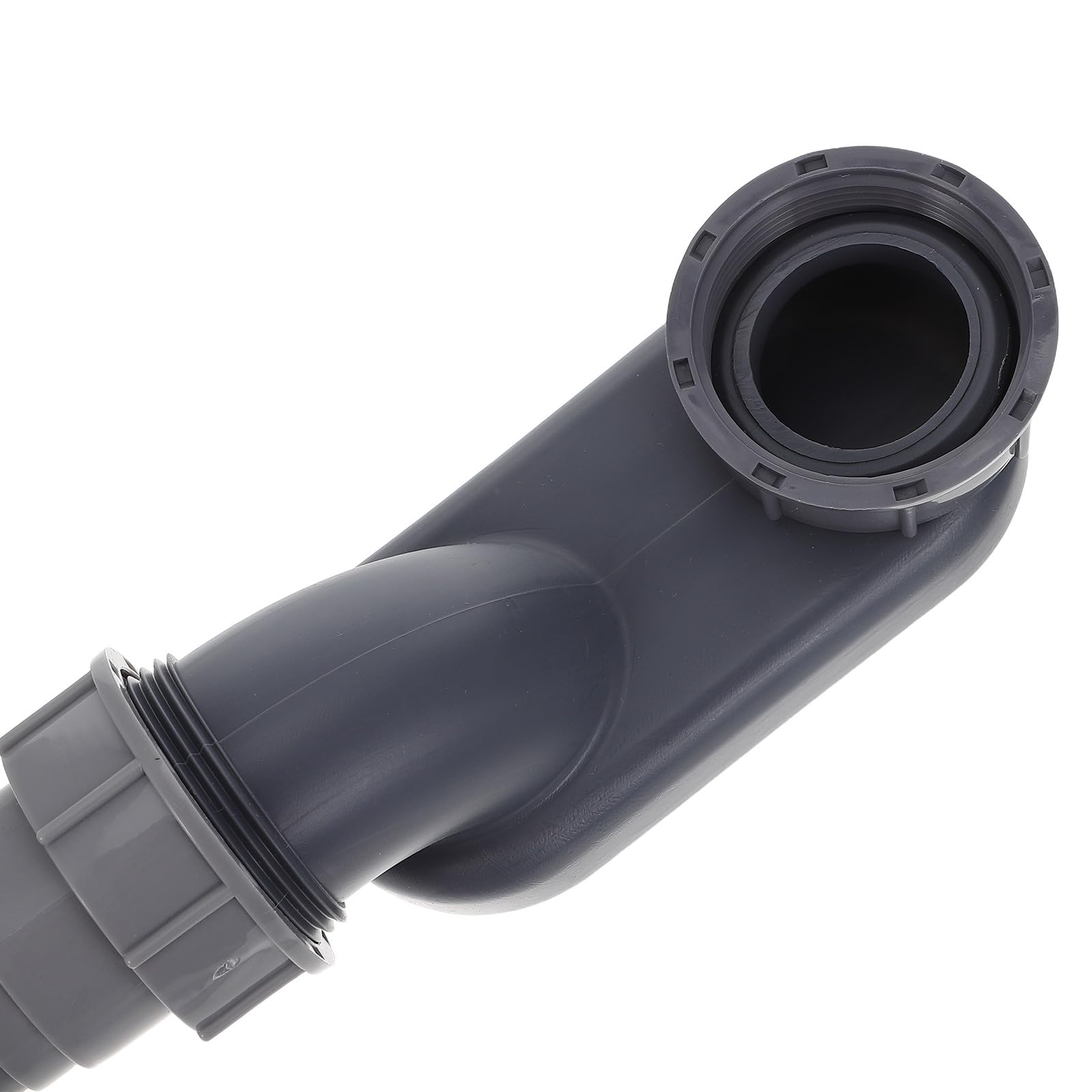 Lurrose 2 tubos de desagüe para bañera: Tubo de desagüe flexible - de drenaje antiolor - Manguera P de perfil bajo de 1 1/2 para reemplazar la manguera de vieja en bañeras y platos de ducha