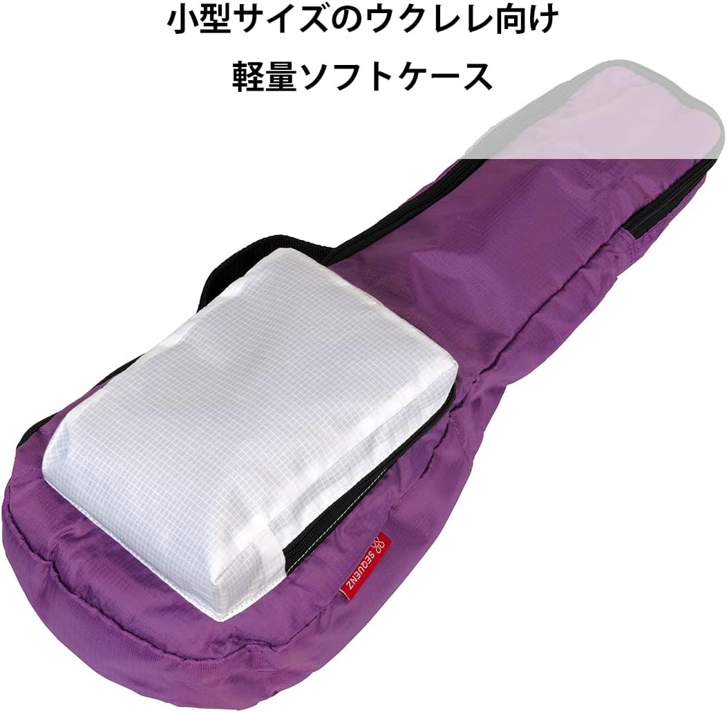 シーケンツ(Sequenz) Ukulele Case, Burgundy/White (SCU-60BGWH)