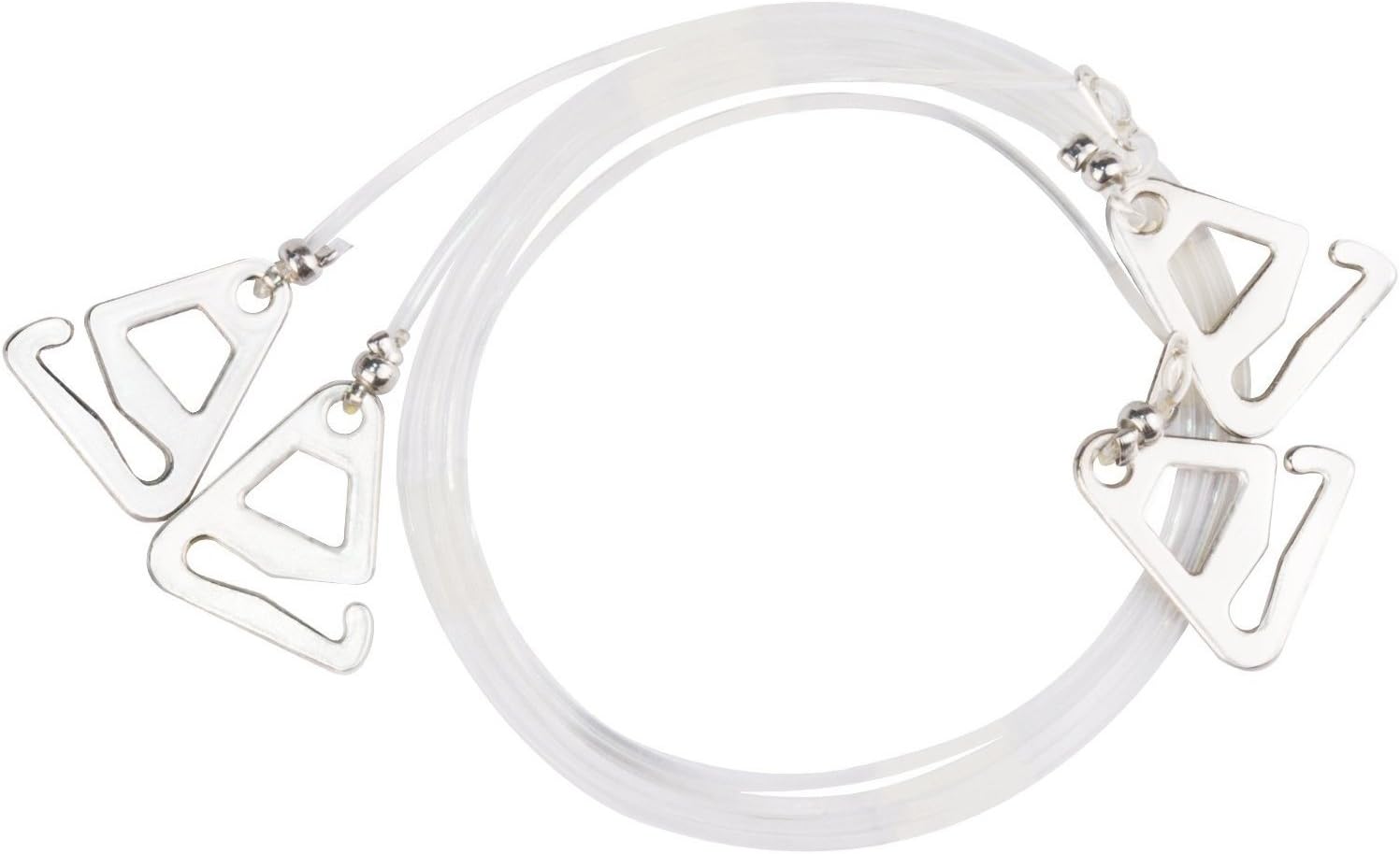1 Pair Invisible Clear Replacement Bra Straps Transparent Removable Adjustable With Metal Hooks (1 Pair Transparent)