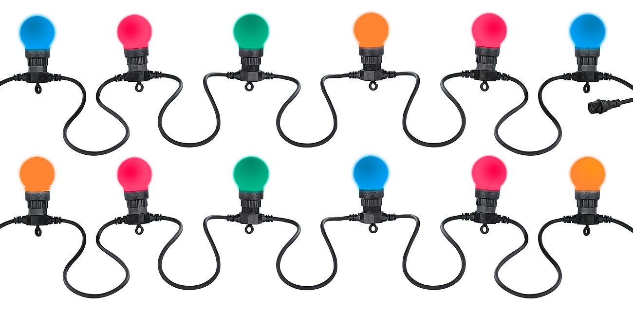 Generisch Leuchtende Weihnachtskette - LED-Glühbirnenkette 86