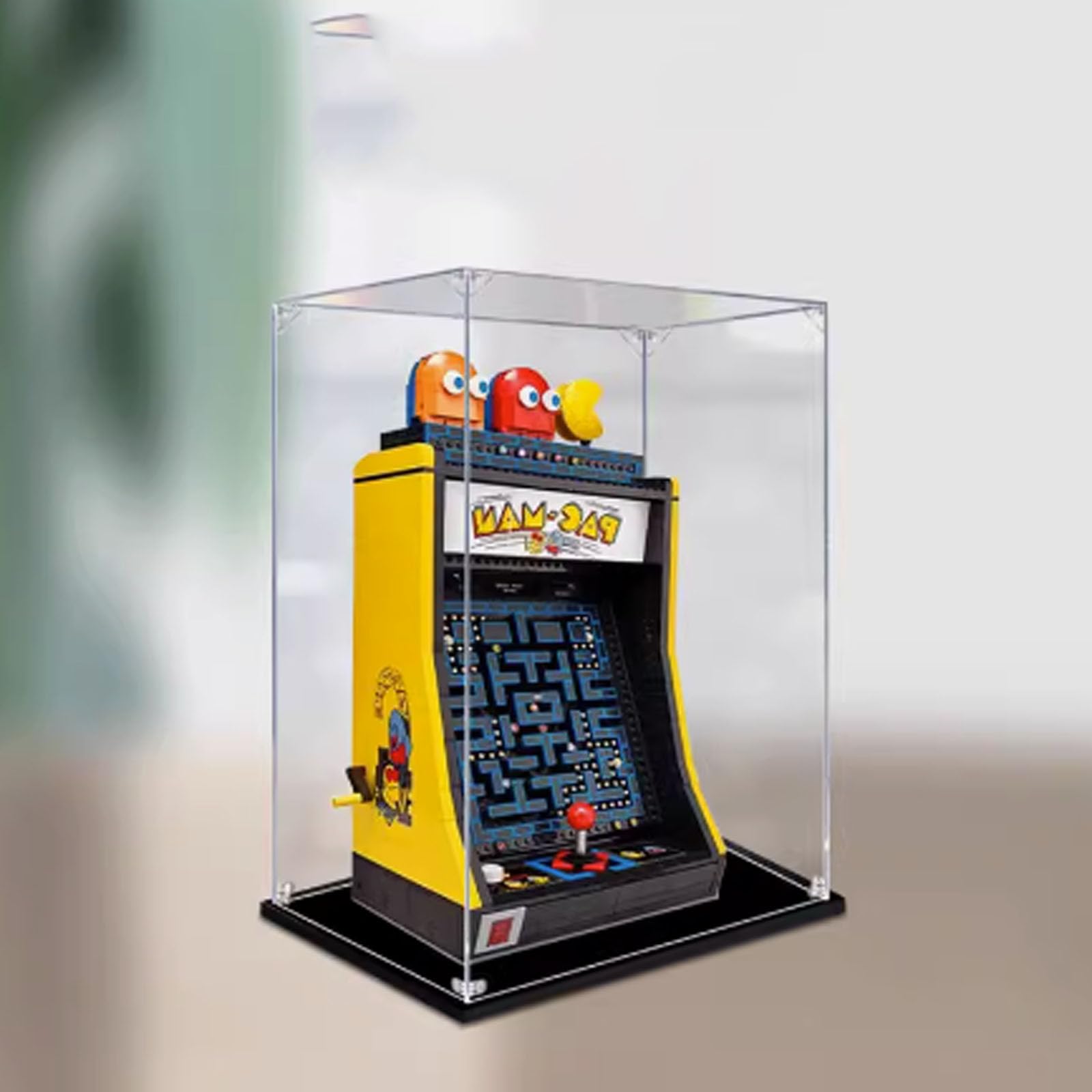 Vitrine Acrylique Pour LEGO 10323 PAC-MAN Icons - Boîte Display Transparente Anti-Poussière (Boîte Seulement)