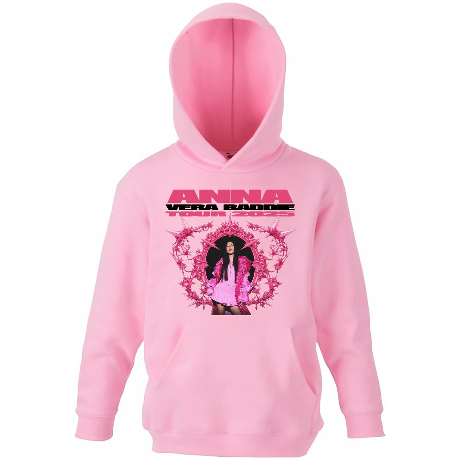 Felpa per Bambina Ragazza di Anna - Vera Baddie Tour 2025 - Colore Rosa