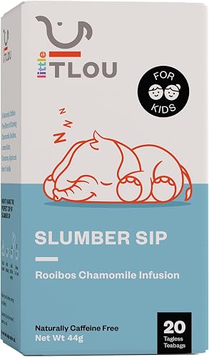 Tlou Tea - Little Tlou Slumber Sip Chamomile Rooibos Infusion- All Natural- Caffeine Free- Kids Sleep Tea 20 teabags