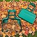 Leaf Scoop Hand Rakes for Yard Cleanup & Maintenance | Made in USA | Comfort Grip | 1-Pair (2 Pieces) | Leaf Cleanup Made Easy | Easy to Store