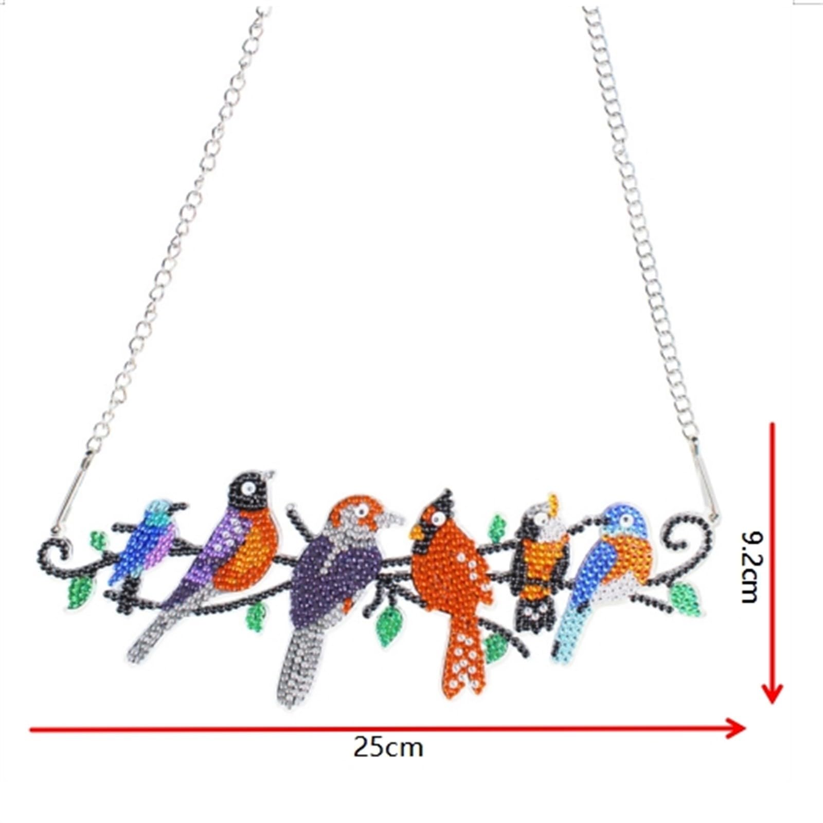 CXINLky DIY Diamond Art Painting Kersthanger met ketting