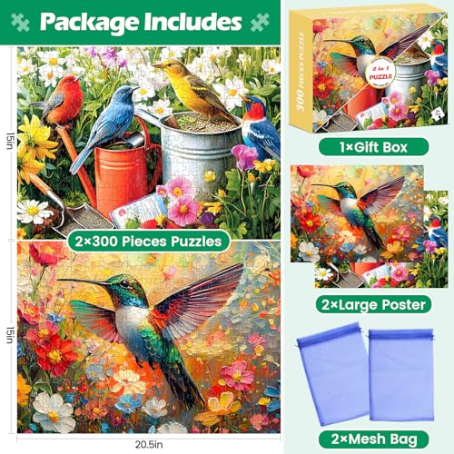 Puzzle de 300 piezas Temática Animales 3+ años miniatura 3