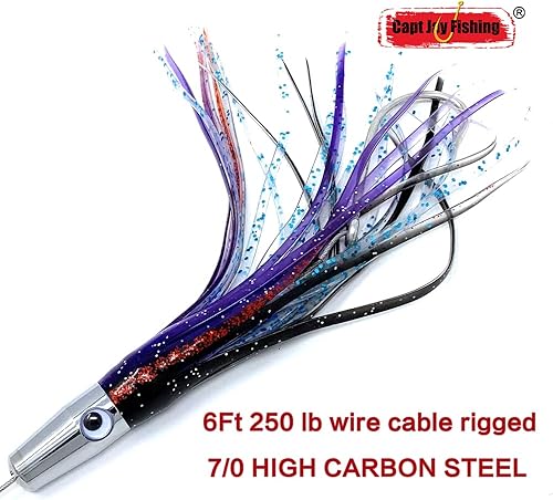 Miniatura 3 de Torpedo de alta velocidad Wahoo Trolling Señuelos Cable de alambre Aparejo Wahoo Señuelos