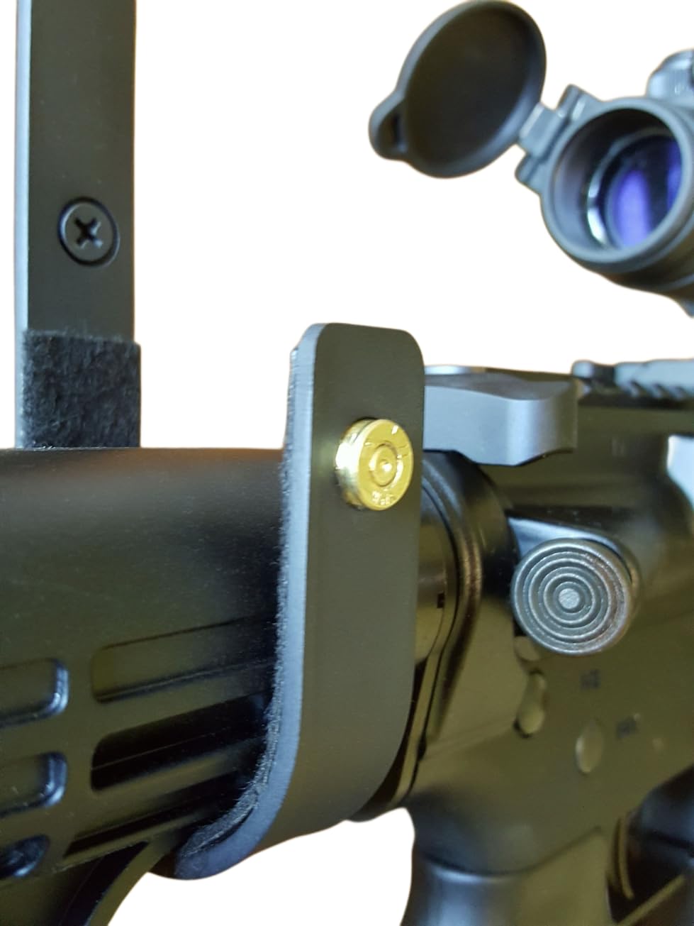 Gun Hangers Shotgun Muzzleloader Lever Action Wall Mount Gun Hooks Rifle Rack Horizontal Wall Mounts - (Black Finish, .556/223 Standard) Verdict Brackets, LLC -