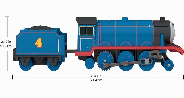 Foto 3 de 6 de Thomas & Friends Locomotora motorizada Gordon y vagón de Fisher-Price
