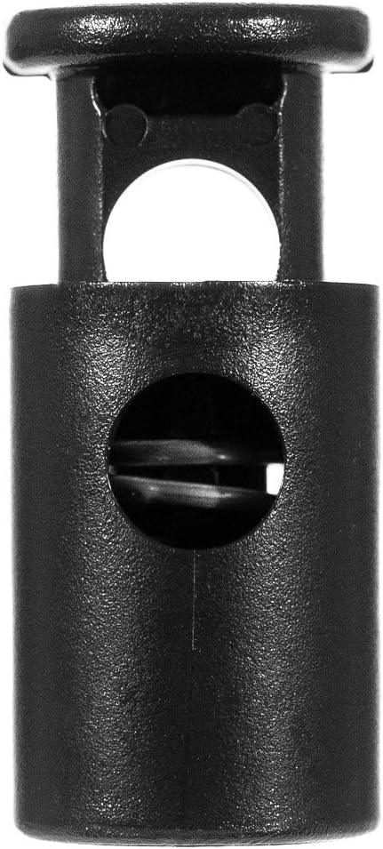 Craft County 1/4 Inch Heavy Duty Barrel Cord Lock Toggle Stop Sliders - Multiple Pack Size Options