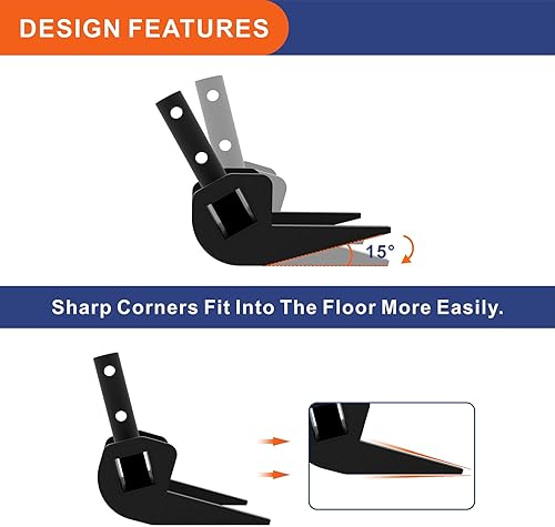 Miniatura 3 de VANROUG Herramienta de palet Buster, barra de palanca de paletas, trituradora de cubierta, herramienta de extracción de tablero de cubierta