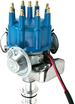 Top Street Performance JM6702BL Ready-To-Run Electronic Distributor with Blue Cap